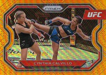 2021 Panini Prizm UFC - Orange Prizms #146 Cynthia Calvillo Front