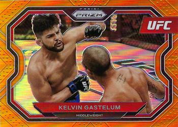 2021 Panini Prizm UFC - Orange Prizms #161 Kelvin Gastelum Front
