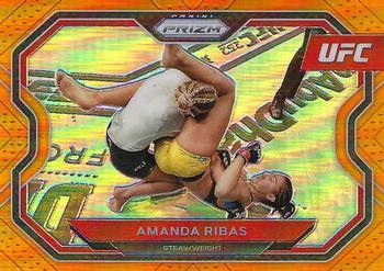 2021 Panini Prizm UFC - Orange Prizms #162 Amanda Ribas Front