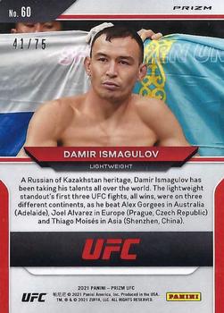 2021 Panini Prizm UFC - Neon Green Prizms #60 Damir Ismagulov Back