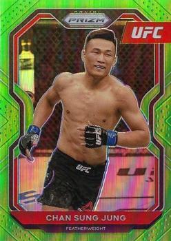 2021 Panini Prizm UFC - Neon Green Prizms #78 Chan Sung Jung Front