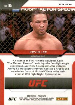 2021 Panini Prizm UFC - Neon Green Prizms #95 Kevin Lee Back