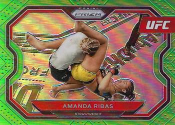 2021 Panini Prizm UFC - Neon Green Prizms #162 Amanda Ribas Front