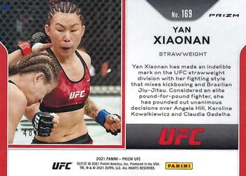 2021 Panini Prizm UFC - Neon Green Prizms #169 Yan Xiaonan Back
