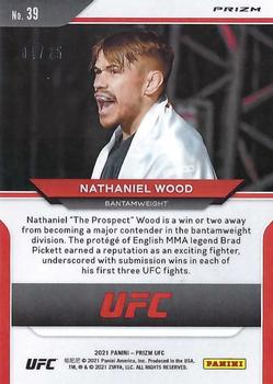2021 Panini Prizm UFC - Mojo Prizms #39 Nathaniel Wood Back