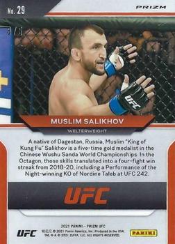 2021 Panini Prizm UFC - Octagon Prizms #29 Muslim Salikhov Back