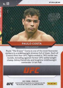 2021 Panini Prizm UFC - Octagon Prizms #69 Paulo Costa Back