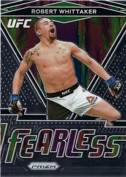 2021 Panini Prizm UFC - Fearless #10 Robert Whittaker Front