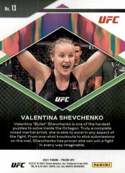 2021 Panini Prizm UFC - Fearless #13 Valentina Shevchenko Back