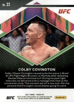 2021 Panini Prizm UFC - Fearless #23 Colby Covington Back