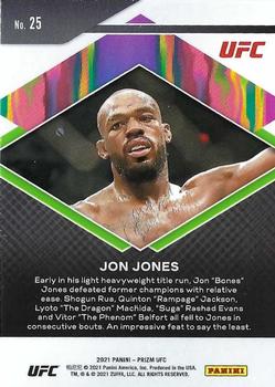 2021 Panini Prizm UFC - Fearless #25 Jon Jones Back
