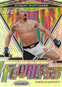2021 Panini Prizm UFC - Fearless Silver Prizms #10 Robert Whittaker Front