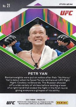 2021 Panini Prizm UFC - Fearless Silver Prizms #21 Petr Yan Back