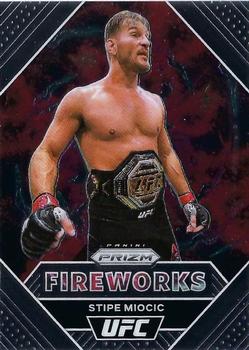 2021 Panini Prizm UFC - Fireworks #2 Stipe Miocic Front