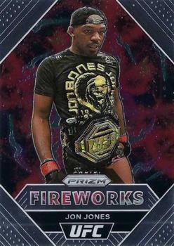 2021 Panini Prizm UFC - Fireworks #9 Jon Jones Front