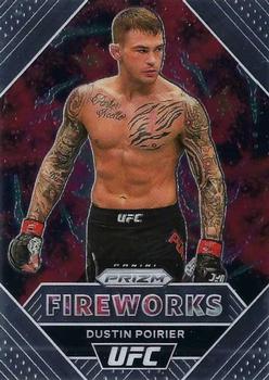 2021 Panini Prizm UFC - Fireworks #19 Dustin Poirier Front