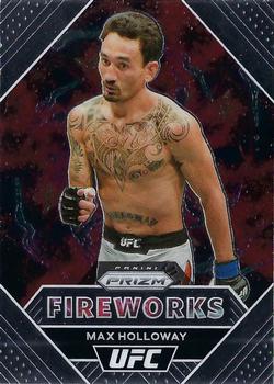 2021 Panini Prizm UFC - Fireworks #21 Max Holloway Front
