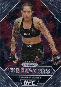 2021 Panini Prizm UFC - Fireworks #23 Amanda Nunes Front
