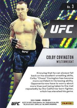 2021 Panini Prizm UFC - Instant Impact #3 Colby Covington Back