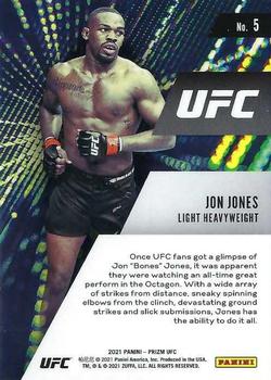 2021 Panini Prizm UFC - Instant Impact #5 Jon Jones Back