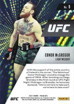 2021 Panini Prizm UFC - Instant Impact #9 Conor McGregor Back