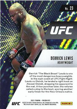 2021 Panini Prizm UFC - Instant Impact #23 Derrick Lewis Back