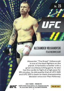 2021 Panini Prizm UFC - Instant Impact #25 Alexander Volkanovski Back