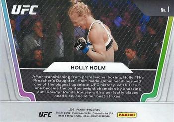 2021 Panini Prizm UFC - Knockout Artists #1 Holly Holm Back