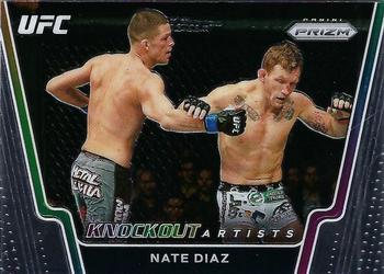 2021 Panini Prizm UFC - Knockout Artists #5 Nate Diaz Front