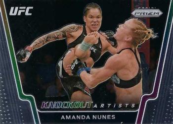 2021 Panini Prizm UFC - Knockout Artists #11 Amanda Nunes Front