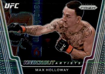 2021 Panini Prizm UFC - Knockout Artists #12 Max Holloway Front