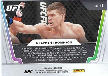 2021 Panini Prizm UFC - Knockout Artists #20 Stephen Thompson Back