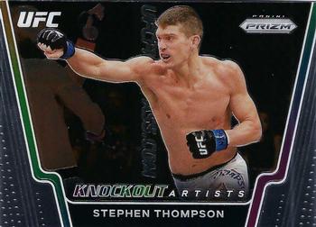2021 Panini Prizm UFC - Knockout Artists #20 Stephen Thompson Front