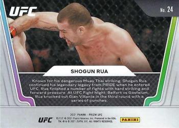 2021 Panini Prizm UFC - Knockout Artists #24 Shogun Rua Back