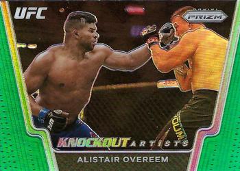 2021 Panini Prizm UFC - Knockout Artists Green Prizms #10 Alistair Overeem Front