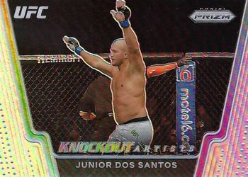 2021 Panini Prizm UFC - Knockout Artists Silver Prizms #4 Junior Dos Santos Front