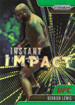 2021 Panini Prizm UFC - Instant Impact Green Prizms #23 Derrick Lewis Front
