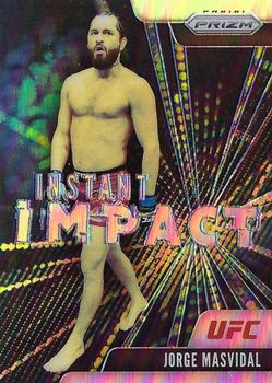 2021 Panini Prizm UFC - Instant Impact Silver Prizms #10 Jorge Masvidal Front