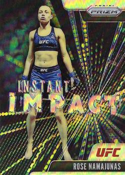 2021 Panini Prizm UFC - Instant Impact Silver Prizms #16 Rose Namajunas Front