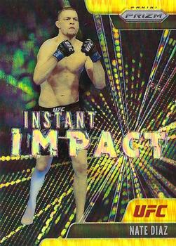 2021 Panini Prizm UFC - Instant Impact Gold Prizms #20 Nate Diaz Front