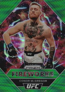 2021 Panini Prizm UFC - Fireworks Green Prizms #1 Conor McGregor Front