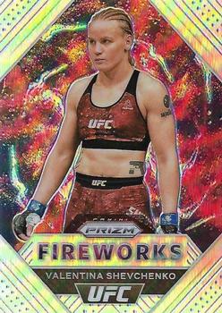 2021 Panini Prizm UFC - Fireworks Silver Prizms #5 Valentina Shevchenko Front