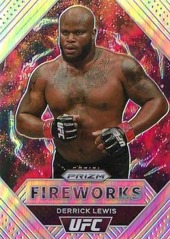 2021 Panini Prizm UFC - Fireworks Silver Prizms #8 Derrick Lewis Front