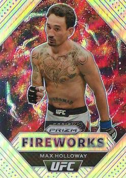 2021 Panini Prizm UFC - Fireworks Silver Prizms #21 Max Holloway Front