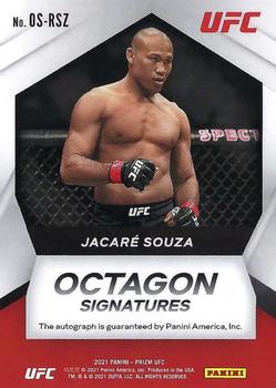 2021 Panini Prizm UFC - Octagon Signatures #OS-RSZ Jacare Souza Back