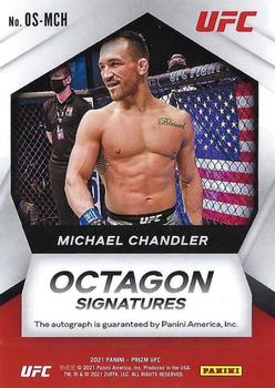 2021 Panini Prizm UFC - Octagon Signatures #OS-MCH Michael Chandler Back