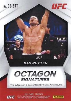 2021 Panini Prizm UFC - Octagon Signatures #OS-BRT Bas Rutten Back