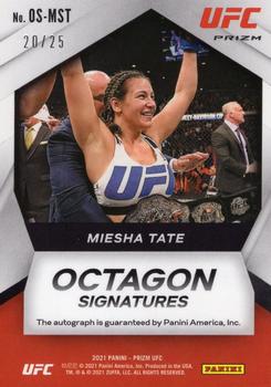 2021 Panini Prizm UFC - Octagon Signatures Mojo Prizms #OS-MST Miesha Tate Back