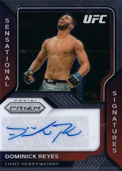2021 Panini Prizm UFC - Sensational Signatures #SS-DRY Dominick Reyes Front