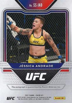 2021 Panini Prizm UFC - Sensational Signatures #SS-JAD Jessica Andrade Back